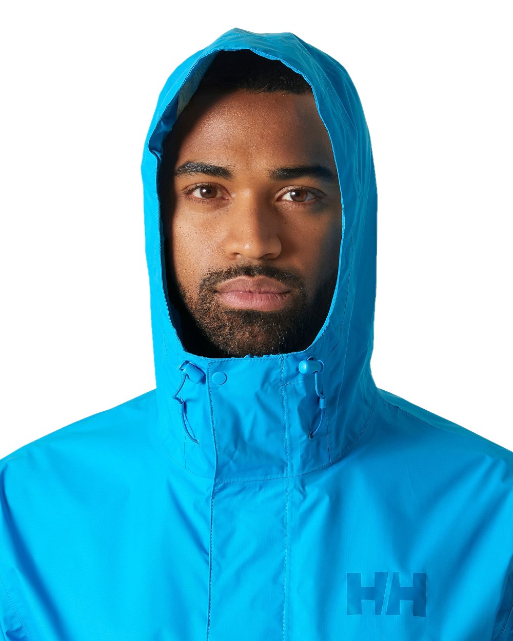 Cyan coloured Helly Hansen Mens Loke Jacket 2.0 on white background