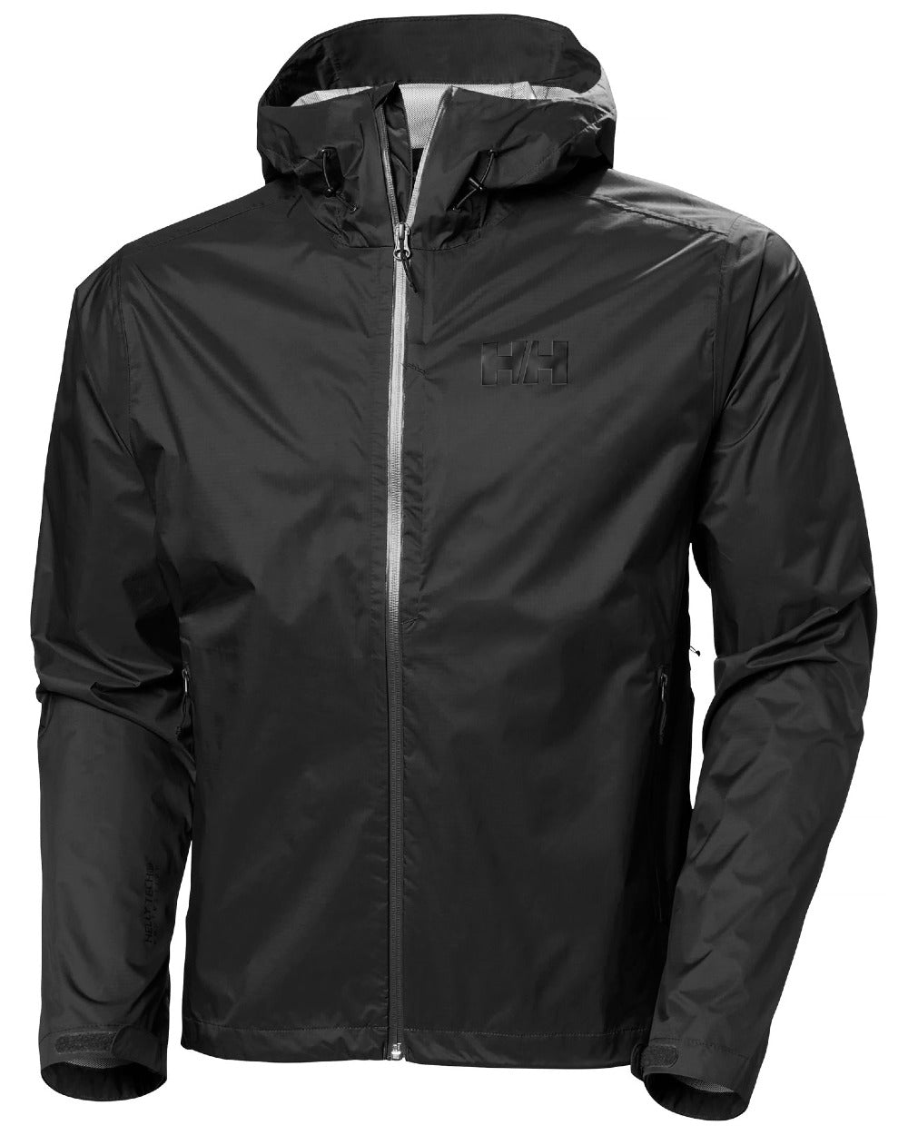 Black coloured Helly Hansen Mens Loke Terra Jacket on white background