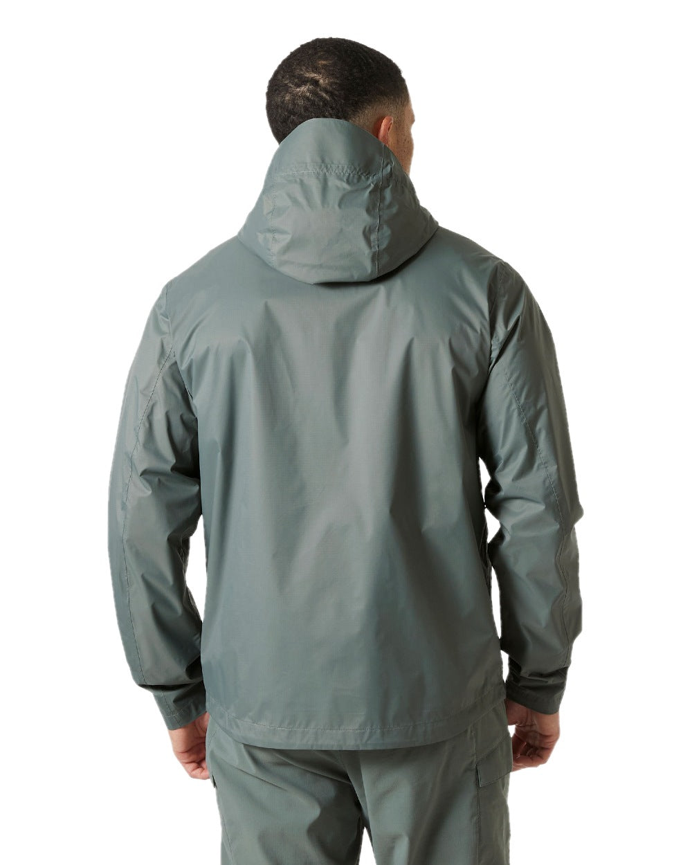 Grey Cactus coloured Helly Hansen Mens Loke Terra Jacket on white background