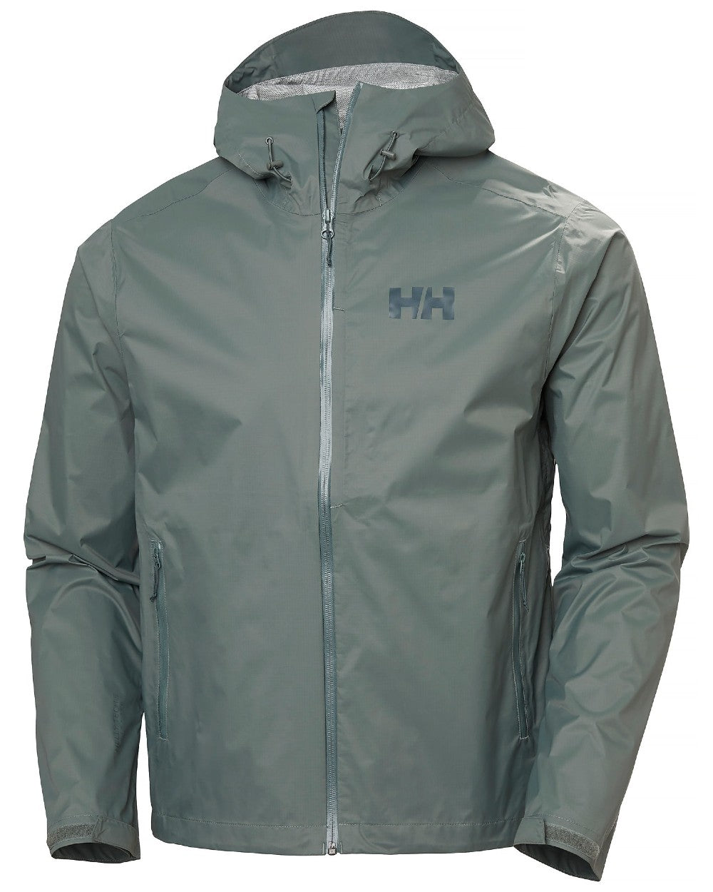 Grey Cactus coloured Helly Hansen Mens Loke Terra Jacket on white background