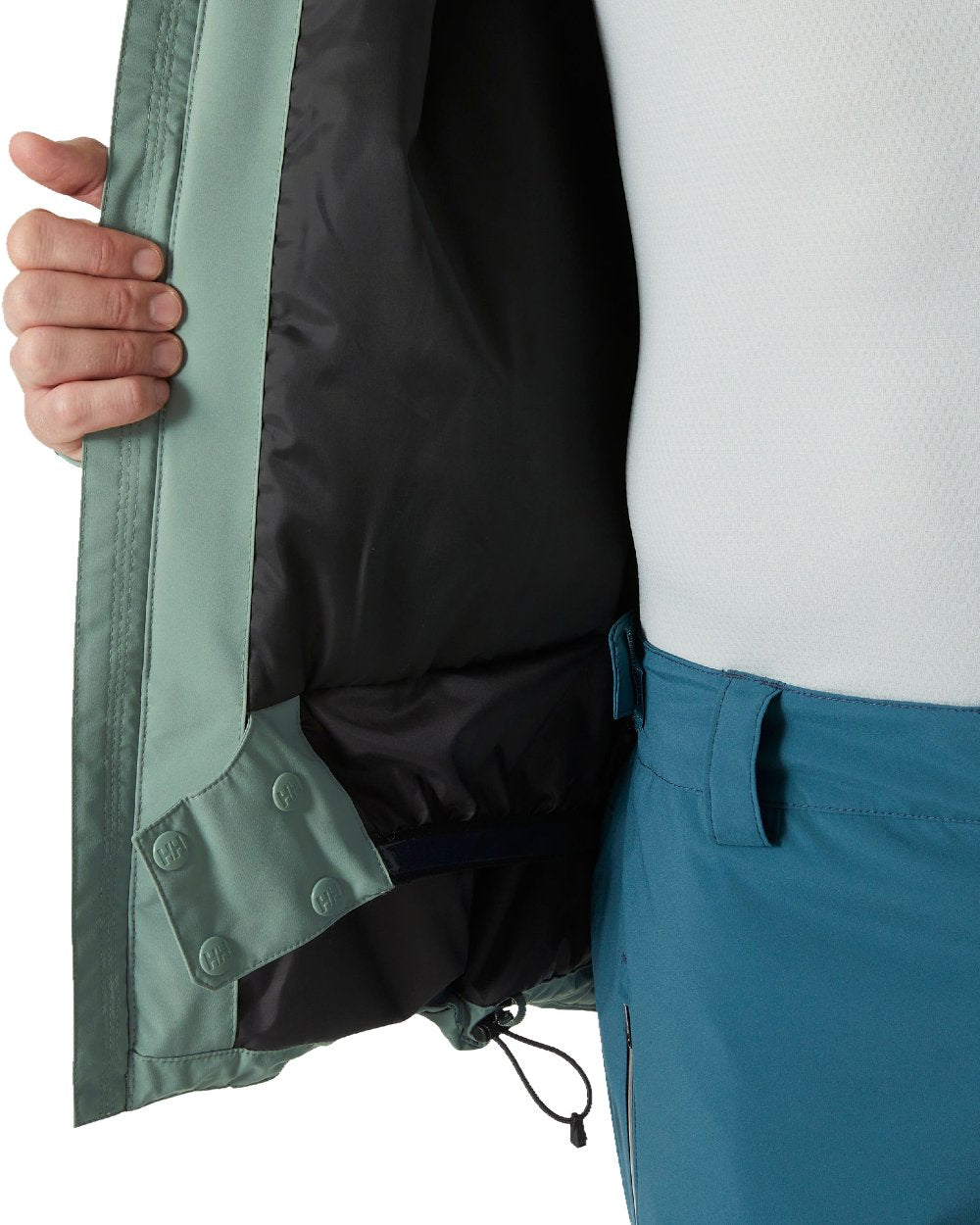 Cactus Coloured Helly Hansen Mens Panorama Jacket on white background