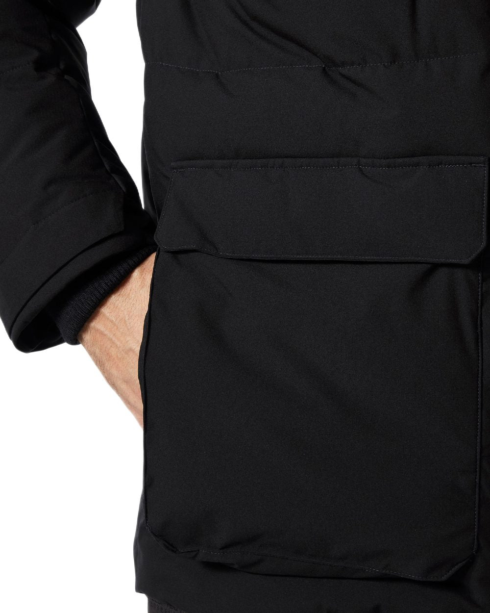 Black Coloured Helly Hansen Mens Patrol Puffy Jacket on white background