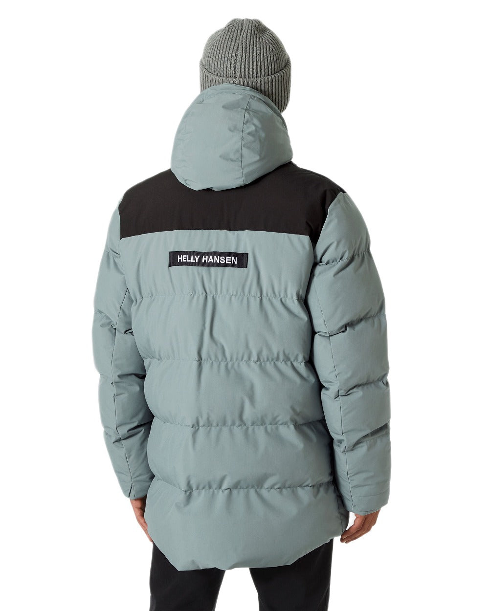 Grey Cactus Coloured Helly Hansen Mens Patrol Puffy Jacket on white background