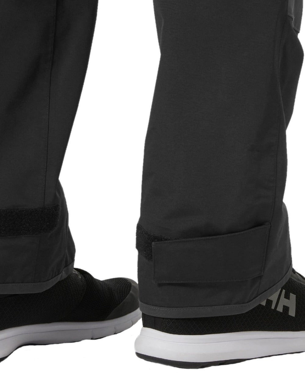 Ebony coloured Helly Hansen Mens Pier 4.0 Bib on white background