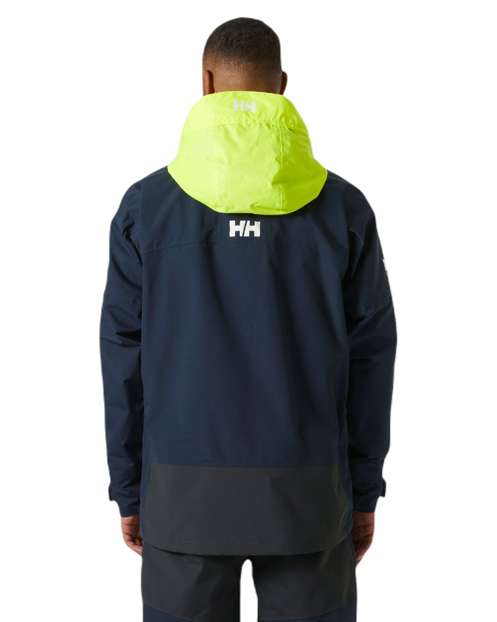 Navy coloured Helly Hansen Mens Pier 4.0 Jacket on white background