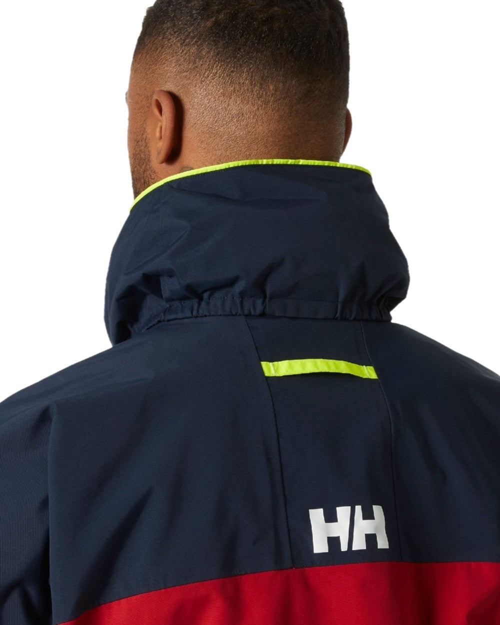 Red coloured Helly Hansen Mens Pier 4.0 Jacket on white background