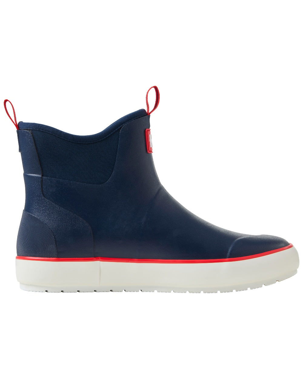 Evening Blue coloured Helly Hansen Mens Seaspray Rain Boots on white background
