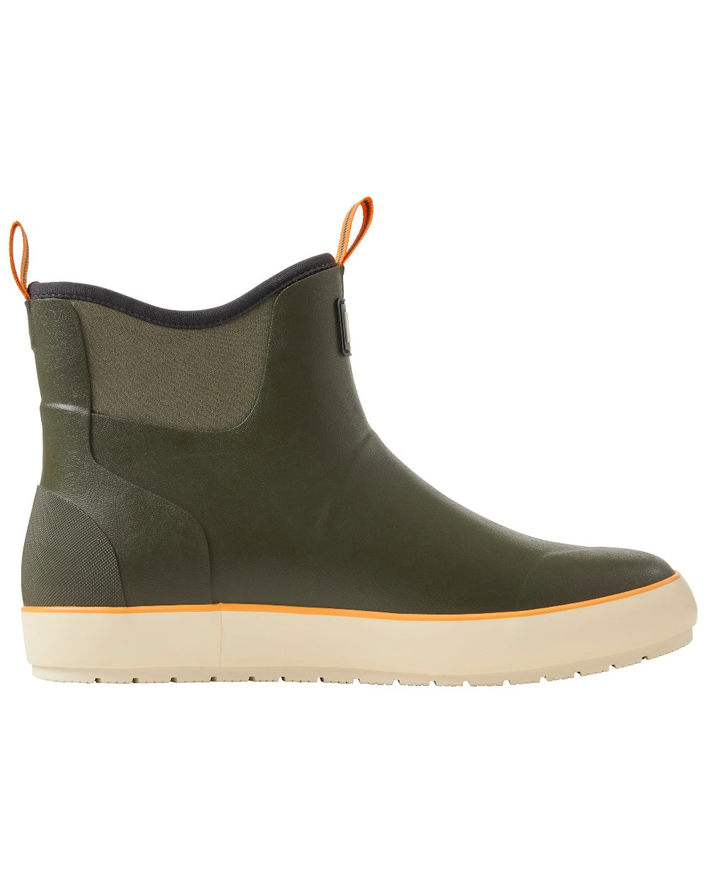 Utility Green coloured Helly Hansen Mens Seaspray Rain Boots on white background