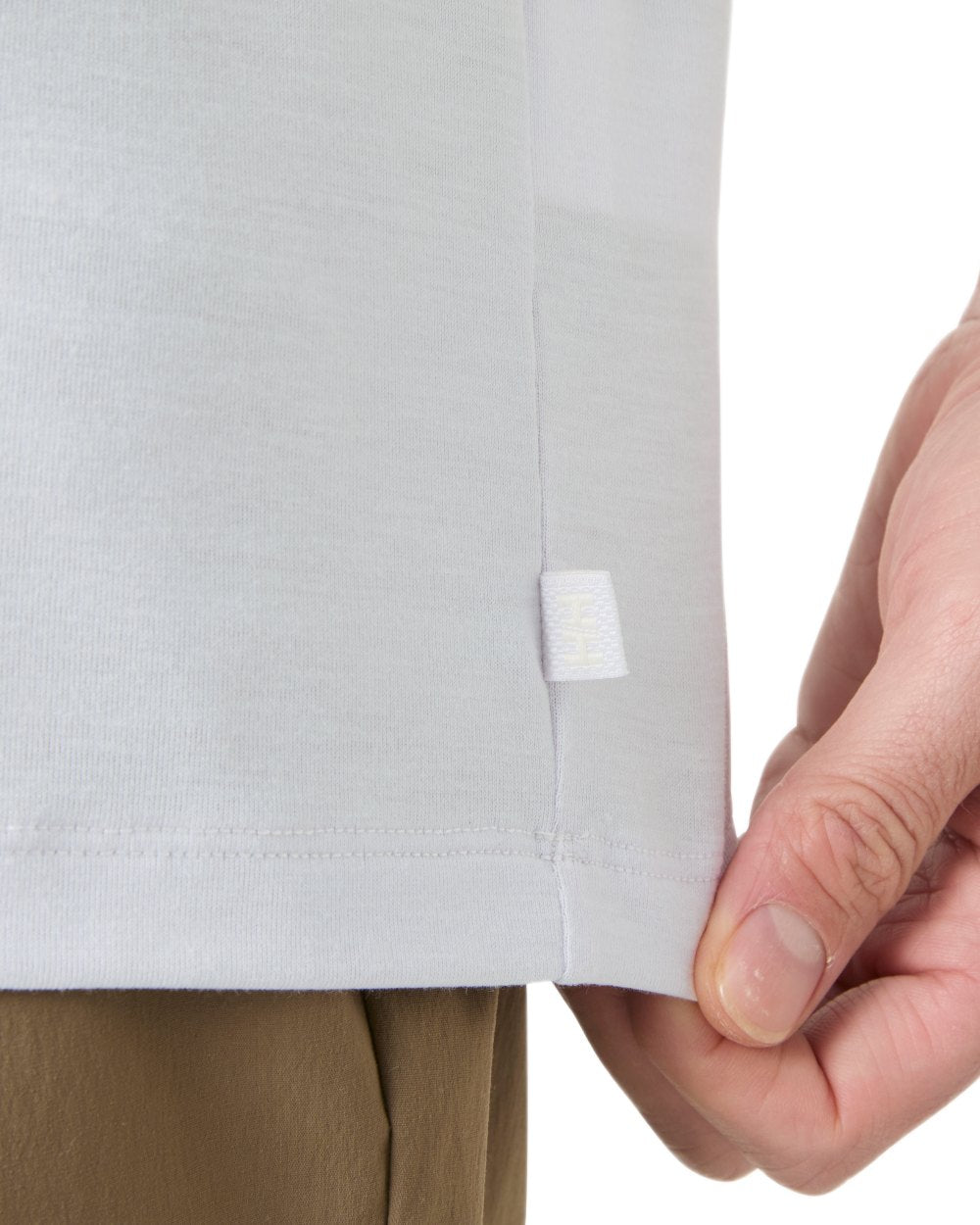 Even Light Purple Coloured Helly Hansen Mens Skog Recycled Graphic T-Shirt on white background