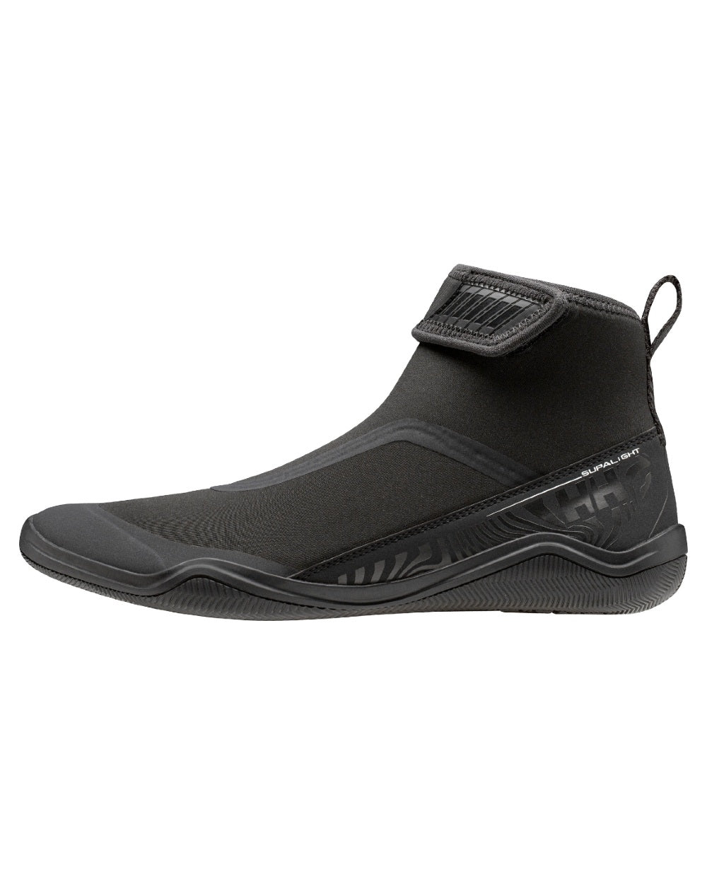 Black Coloured Helly Hansen Mens Supalight Moc-Mid Watersport Shoes on white background
