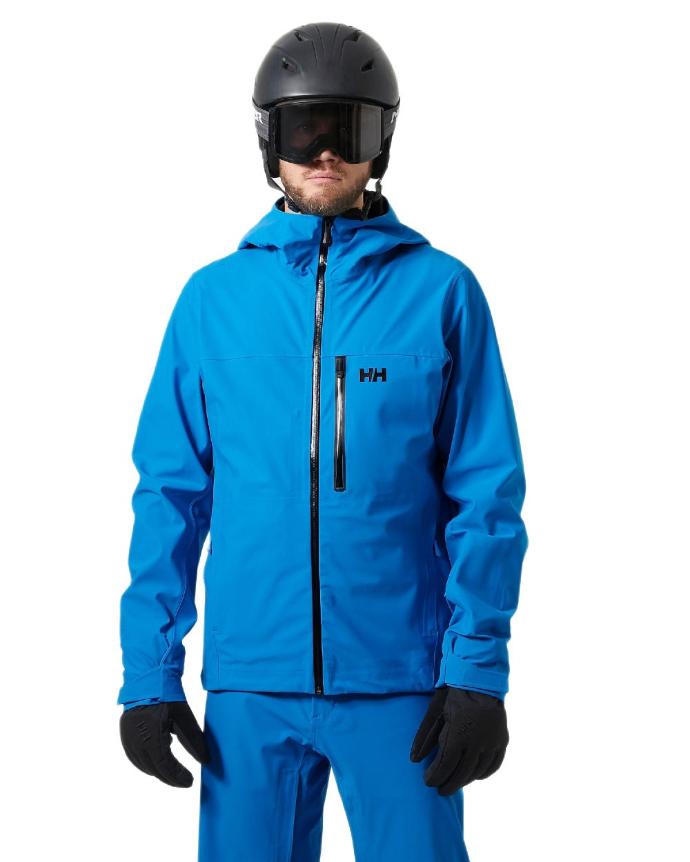 Neptune Blue Coloured Helly Hansen Mens Swift 3 Layer Shell Jacket on white background