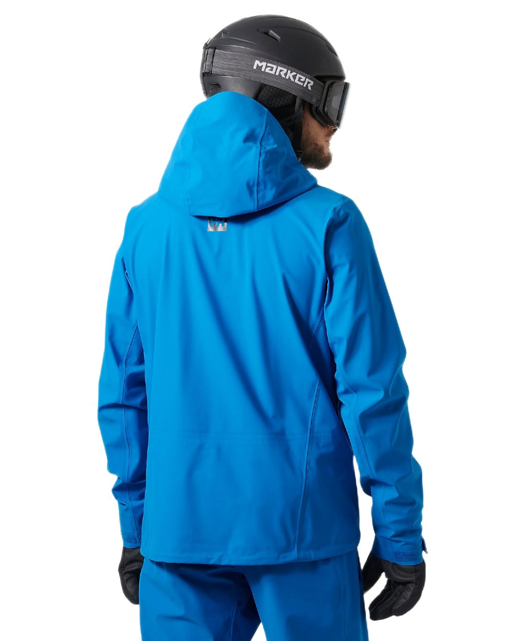 Neptune Blue Coloured Helly Hansen Mens Swift 3 Layer Shell Jacket on white background