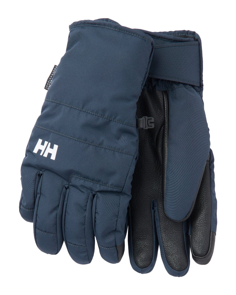 Navy Coloured Helly Hansen Mens Swift Helly Tech Gloves on white background