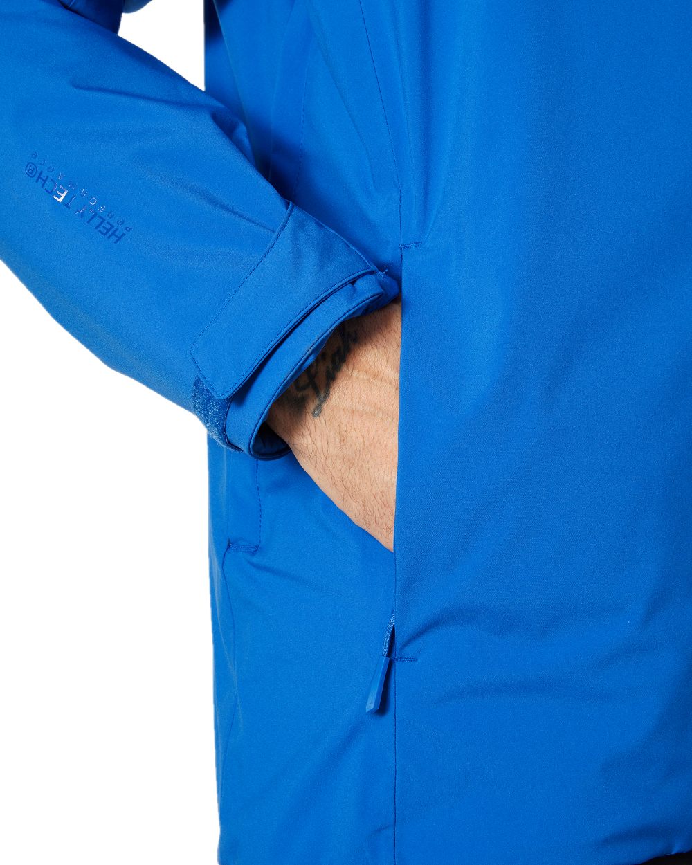 Cobalt 2 Coloured Helly Hansen Mens Swift Team Insulated Ski Jacket on white background