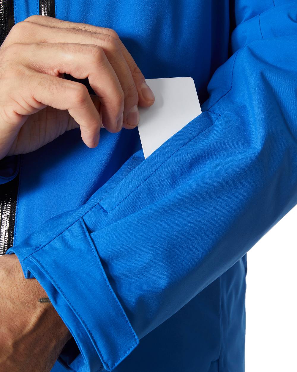 Cobalt 2 Coloured Helly Hansen Mens Swift Team Insulated Ski Jacket on white background