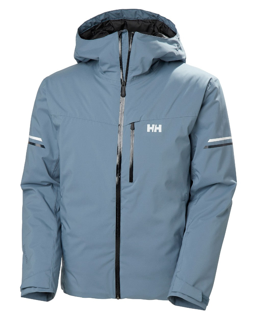 Washed Navy Coloured Helly Hansen Mens Swift Team Insulated Ski Jacket on white background