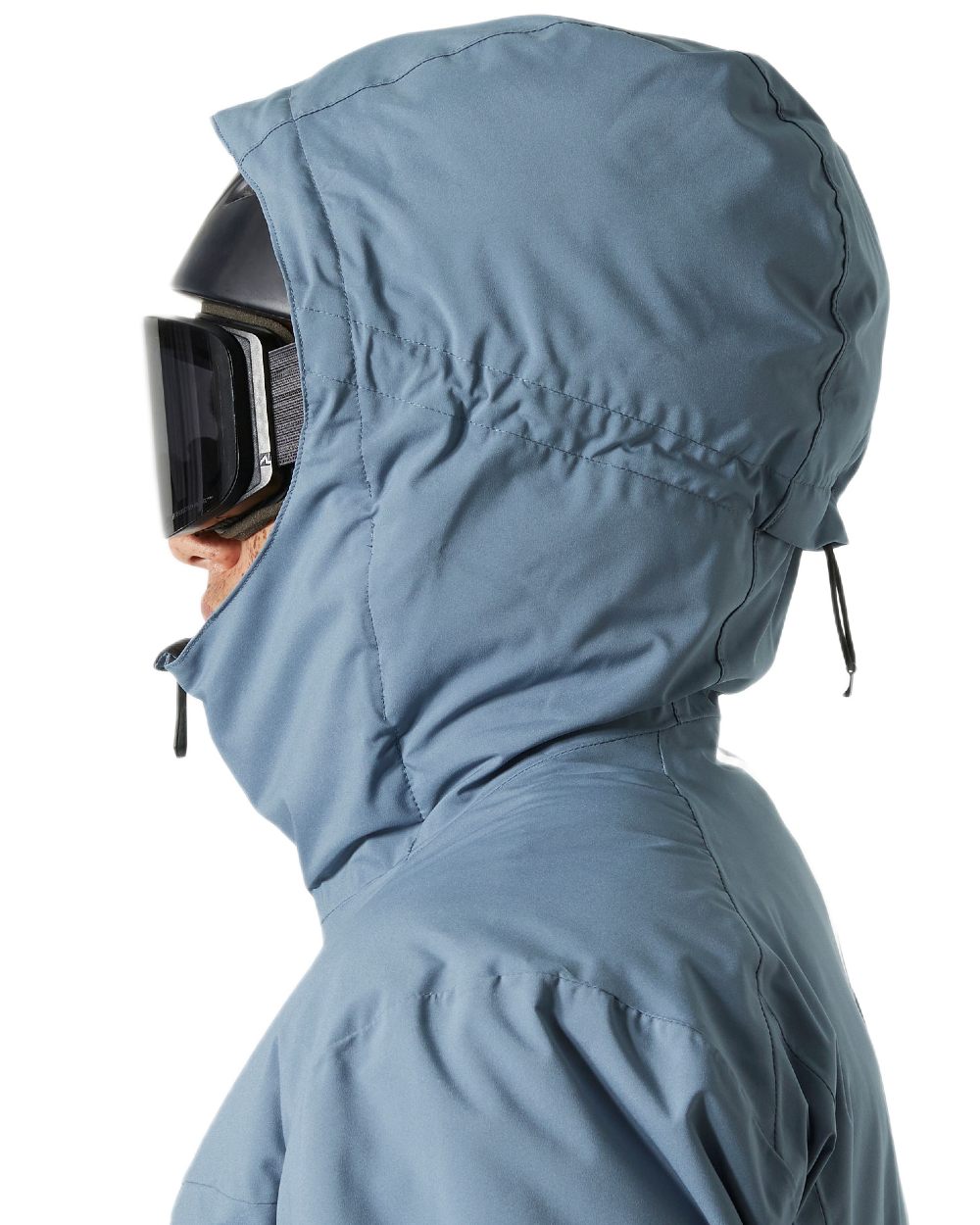 Washed Navy Coloured Helly Hansen Mens Swift Team Insulated Ski Jacket on white background