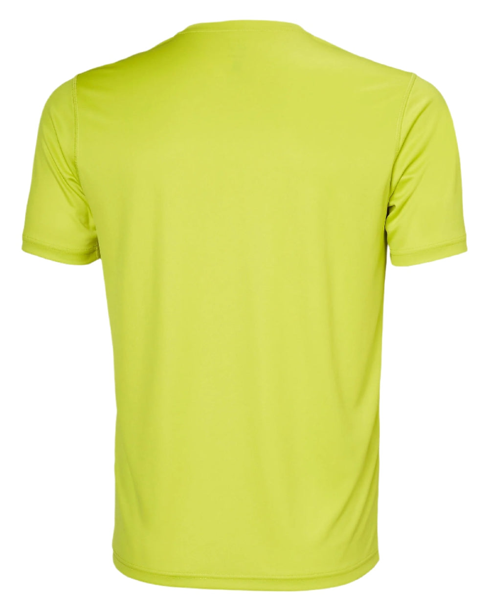 Cyber Lime coloured Helly Hansen Mens Tech Graphic T-Shirt 2.0 on white background