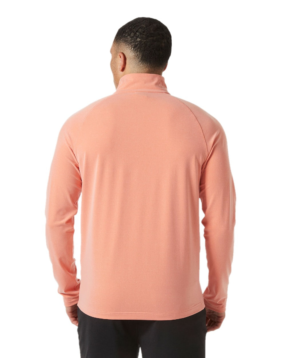 Bonfire Melange coloured Helly Hansen Mens Tyri Knit Half Zip Pullover on white background