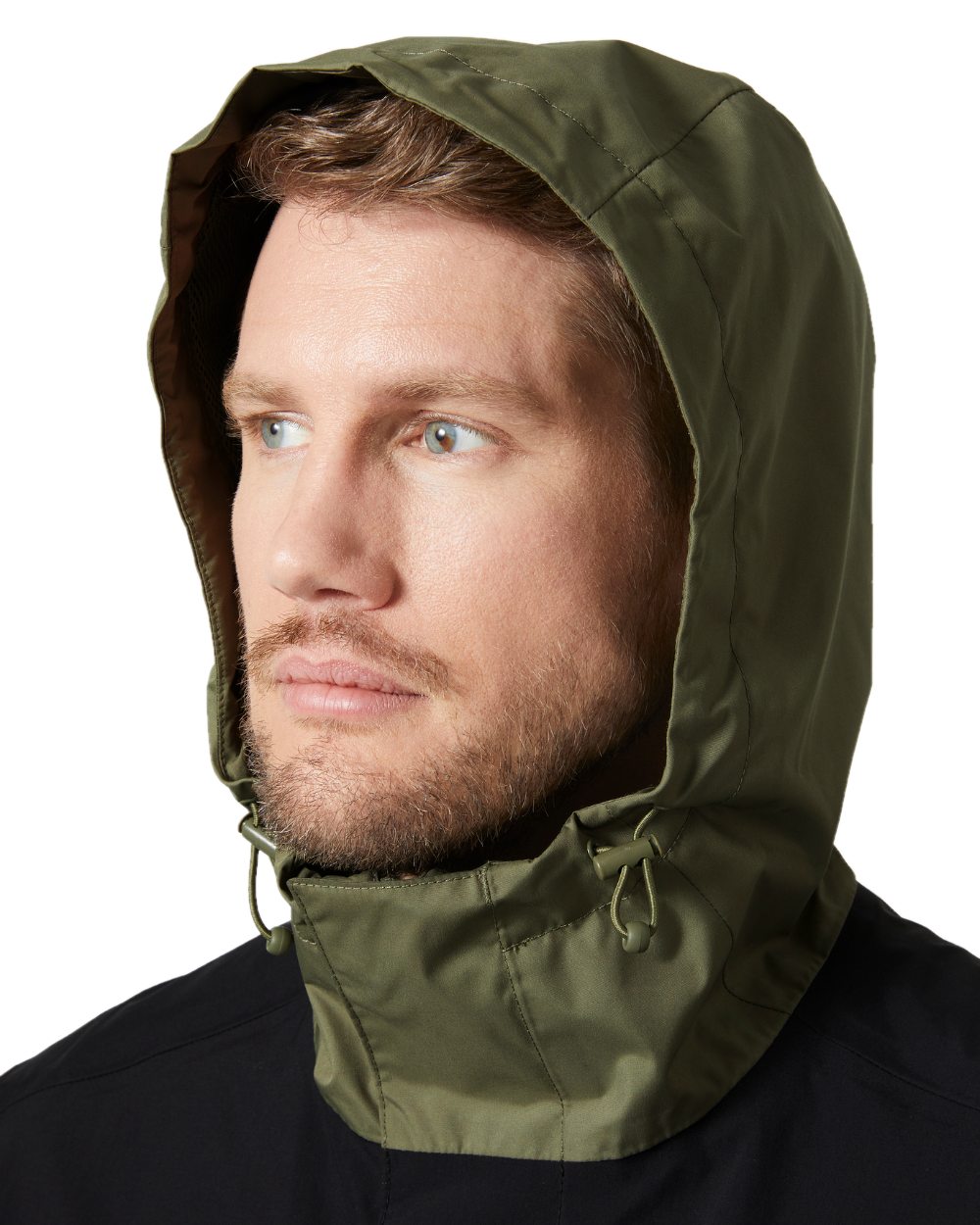 Lav Green coloured Helly Hansen Mens Vancouver Rain Jacket on white background