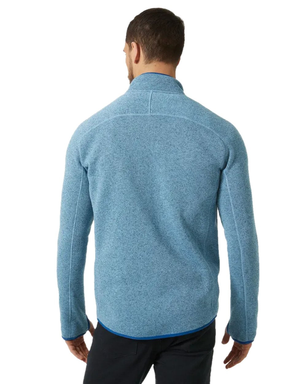 Blue Fog Coloured Helly Hansen Mens Varde Fleece Jacket 2.0 on white background