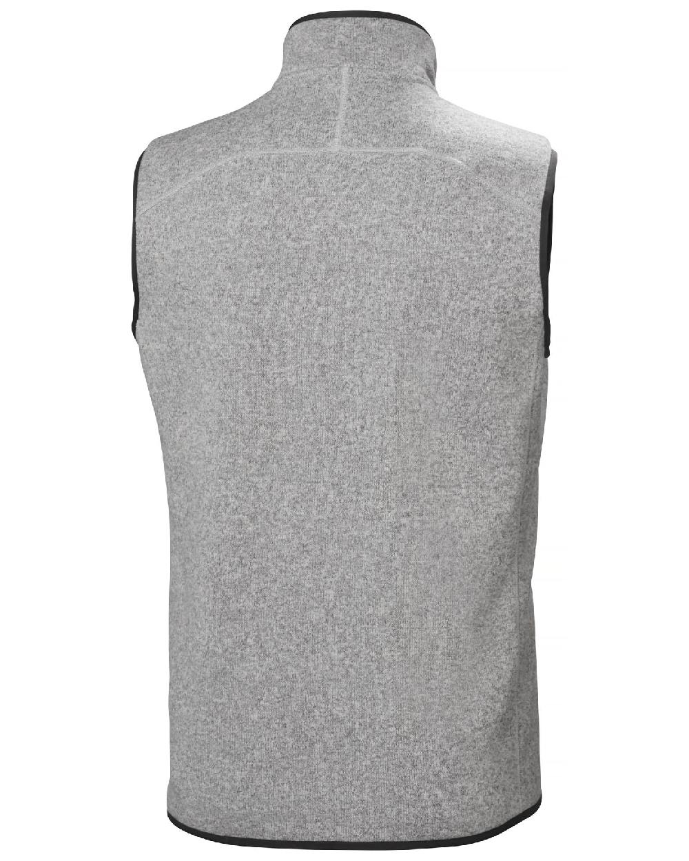 Grey Fog Coloured Helly Hansen Mens Varde Fleece Vest 2.0 on white background