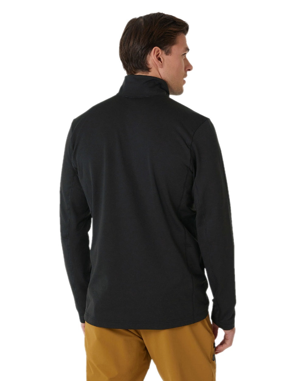 Black Coloured Helly Hansen Mens Versalite Half Zip Fleece on white background