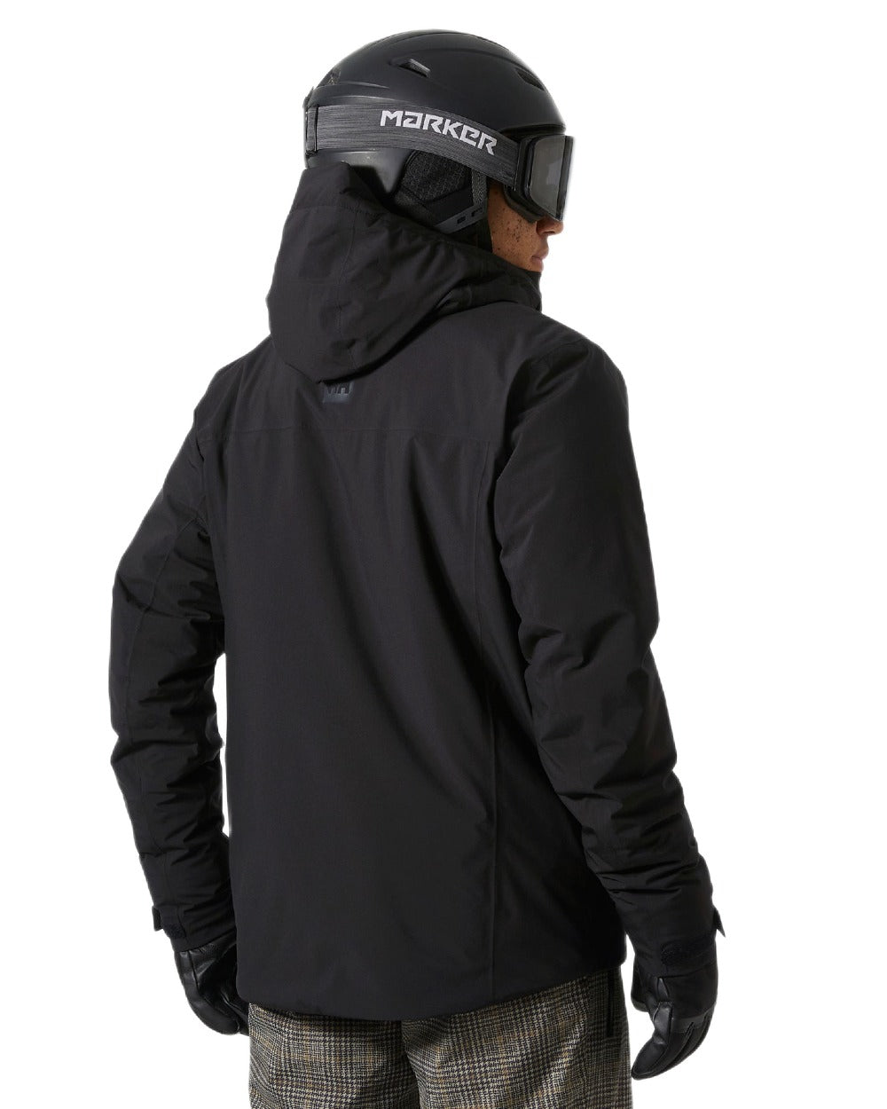 Black Coloured Helly Hansen Panorama 2.0 Insulated Jacket on white background