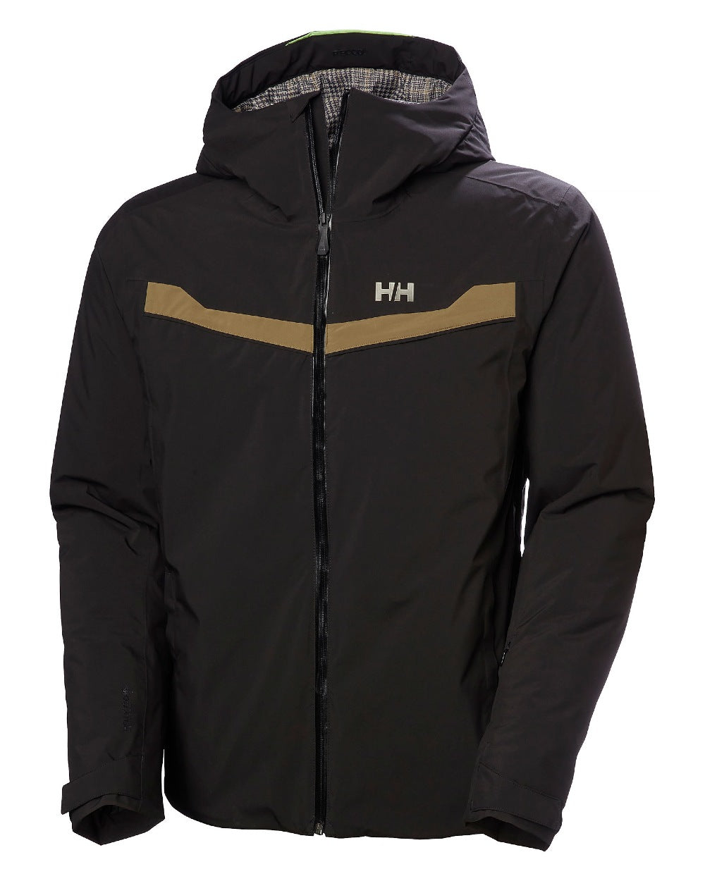 Black Coloured Helly Hansen Panorama 2.0 Insulated Jacket on white background