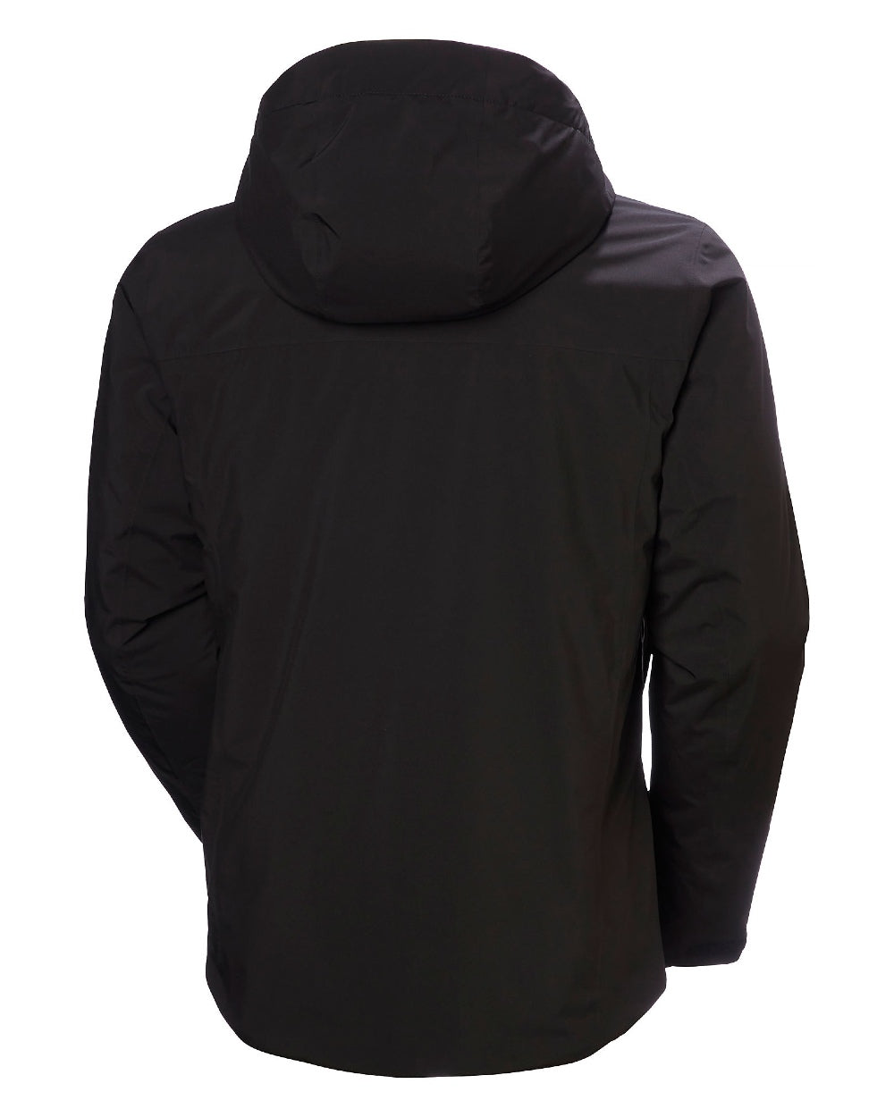 Black Coloured Helly Hansen Panorama 2.0 Insulated Jacket on white background