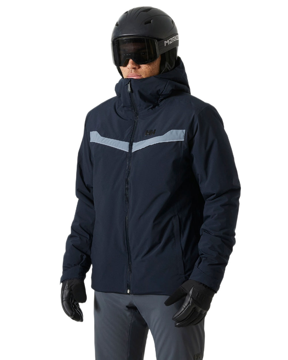 Navy Coloured Helly Hansen Panorama 2.0 Insulated Jacket on white background