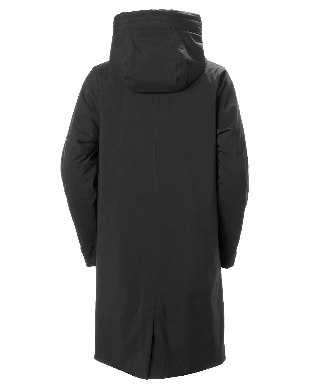 Black coloured Helly Hansen Victoria Insulated Rain Coat on white background