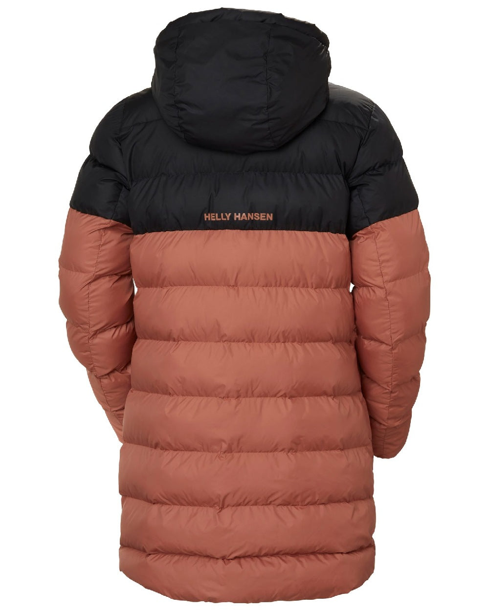 Cedarwood Coloured Helly Hansen Womens Active Puffy Parka on white background