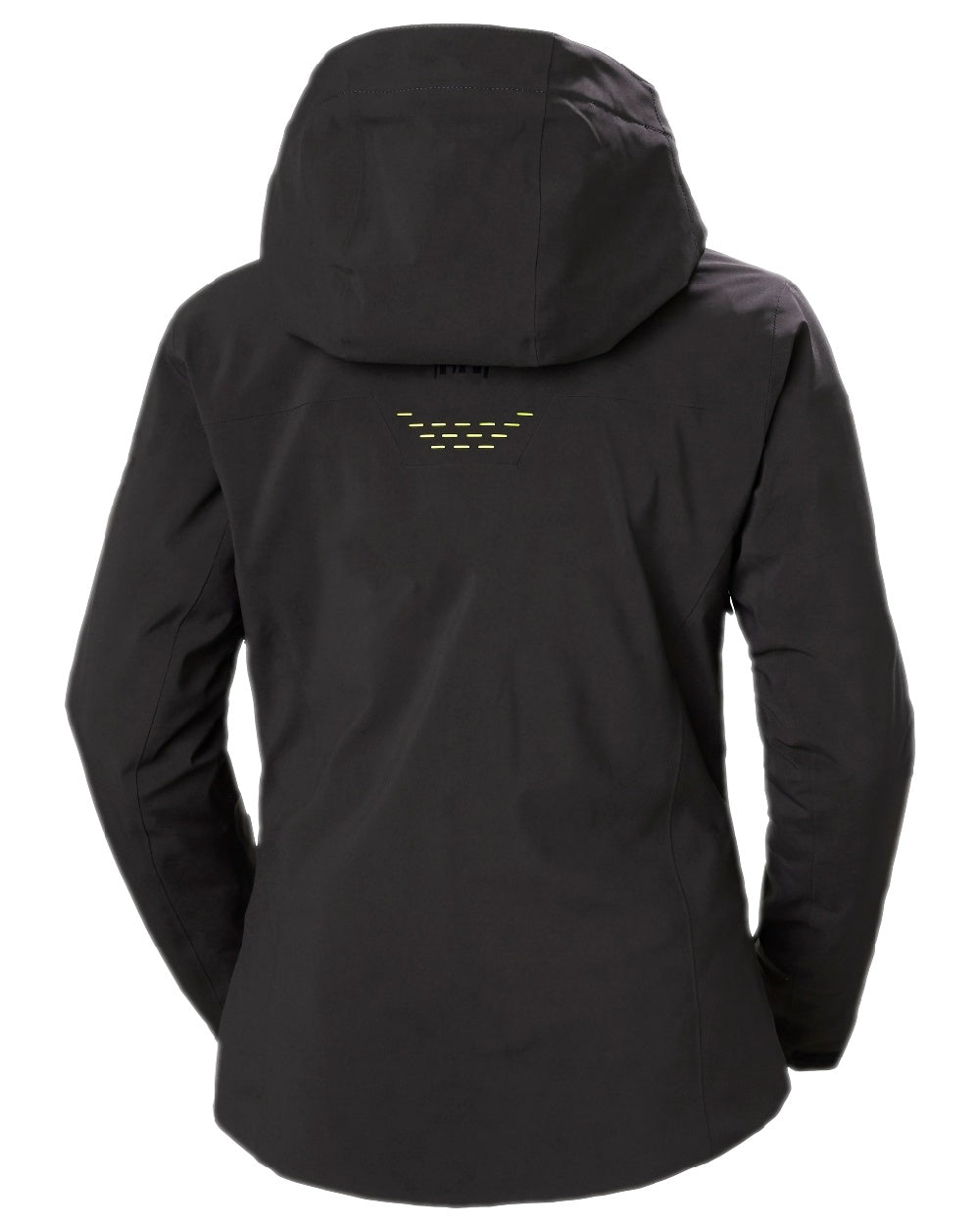 Black Coloured Helly Hansen Womens Alphelia Lifaloft Ski Jacket on white background