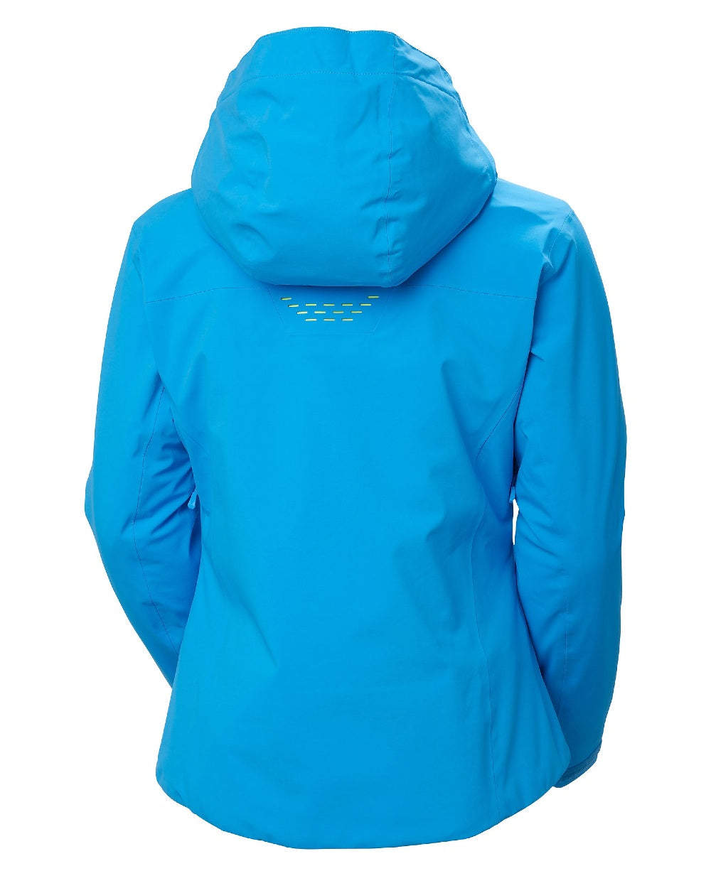 Cyan Coloured Helly Hansen Womens Alphelia Lifaloft Ski Jacket on white background
