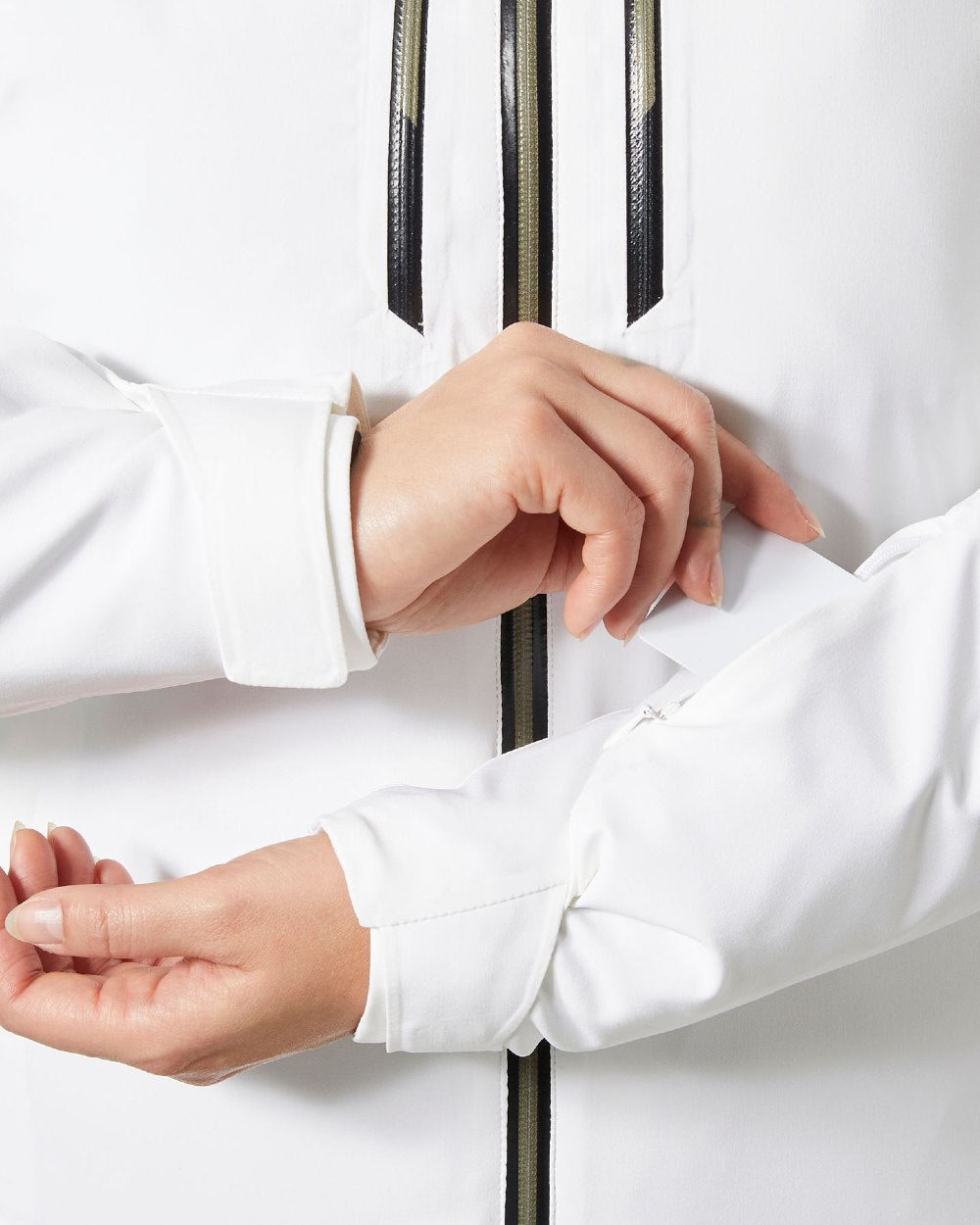 White Coloured Helly Hansen Womens Alphelia Lifaloft Ski Jacket on white background