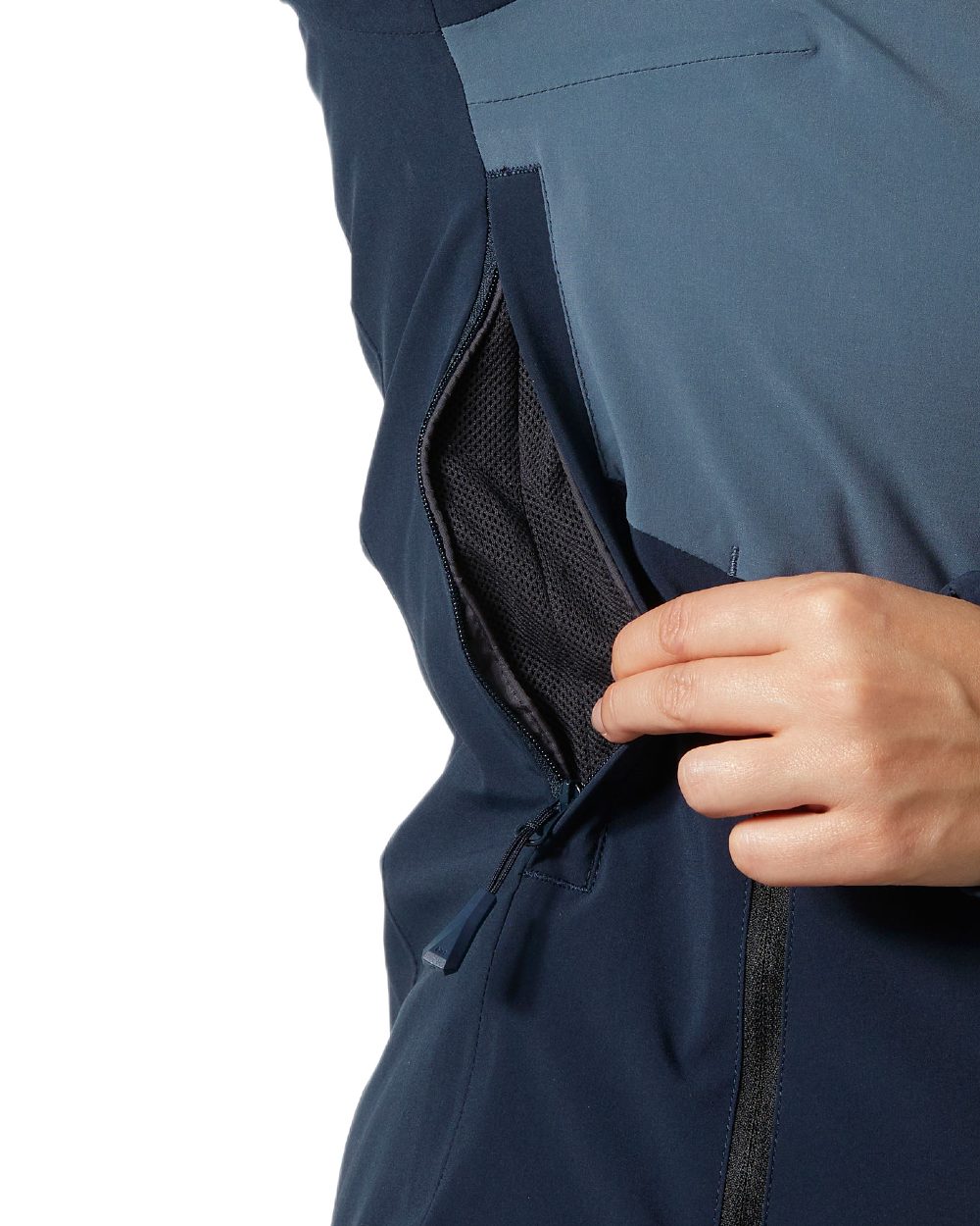 Alpine Frost Coloured Helly Hansen Womens Alphelia Ski Jacket on white background