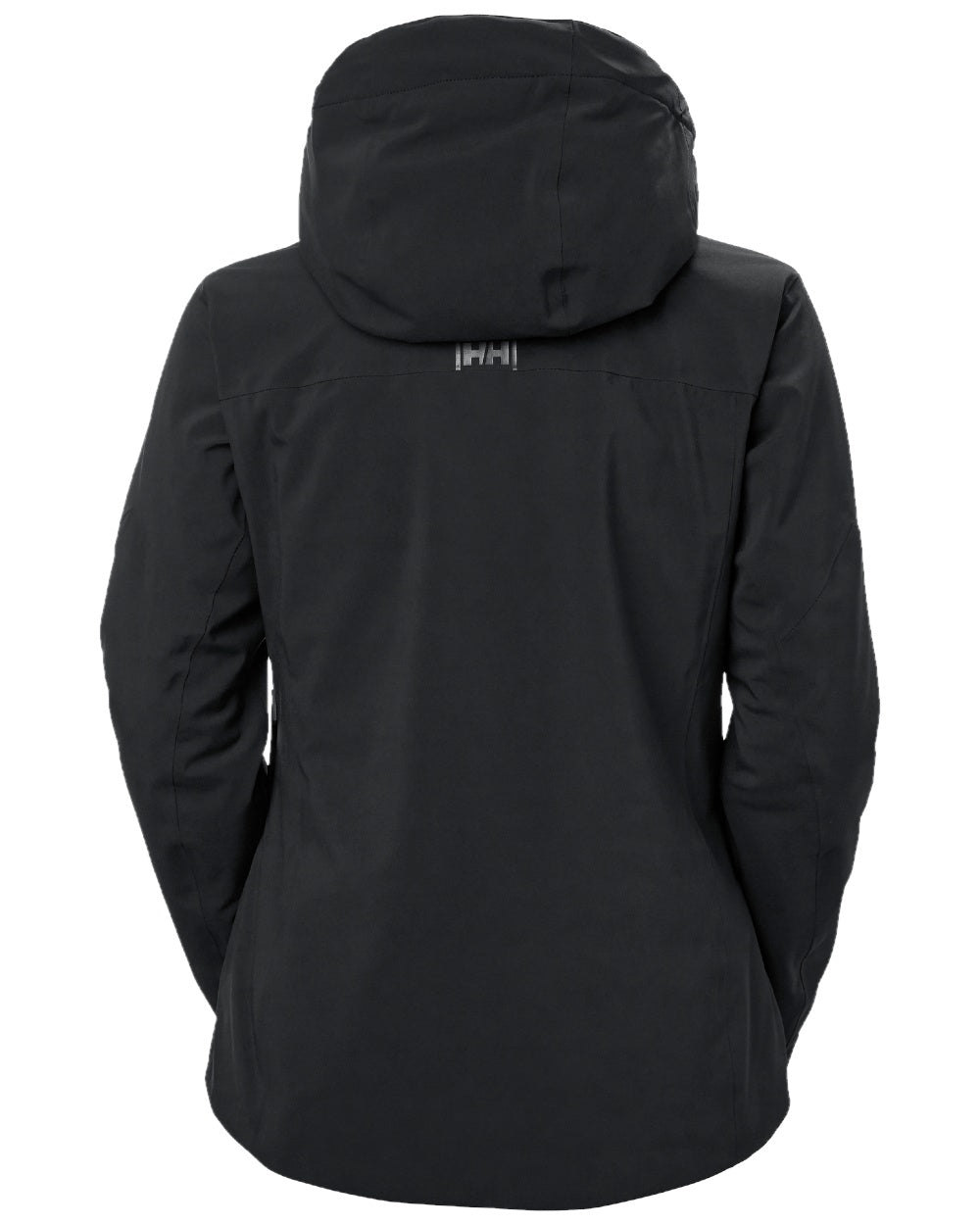 Black Coloured Helly Hansen Womens Alphelia Ski Jacket on white background