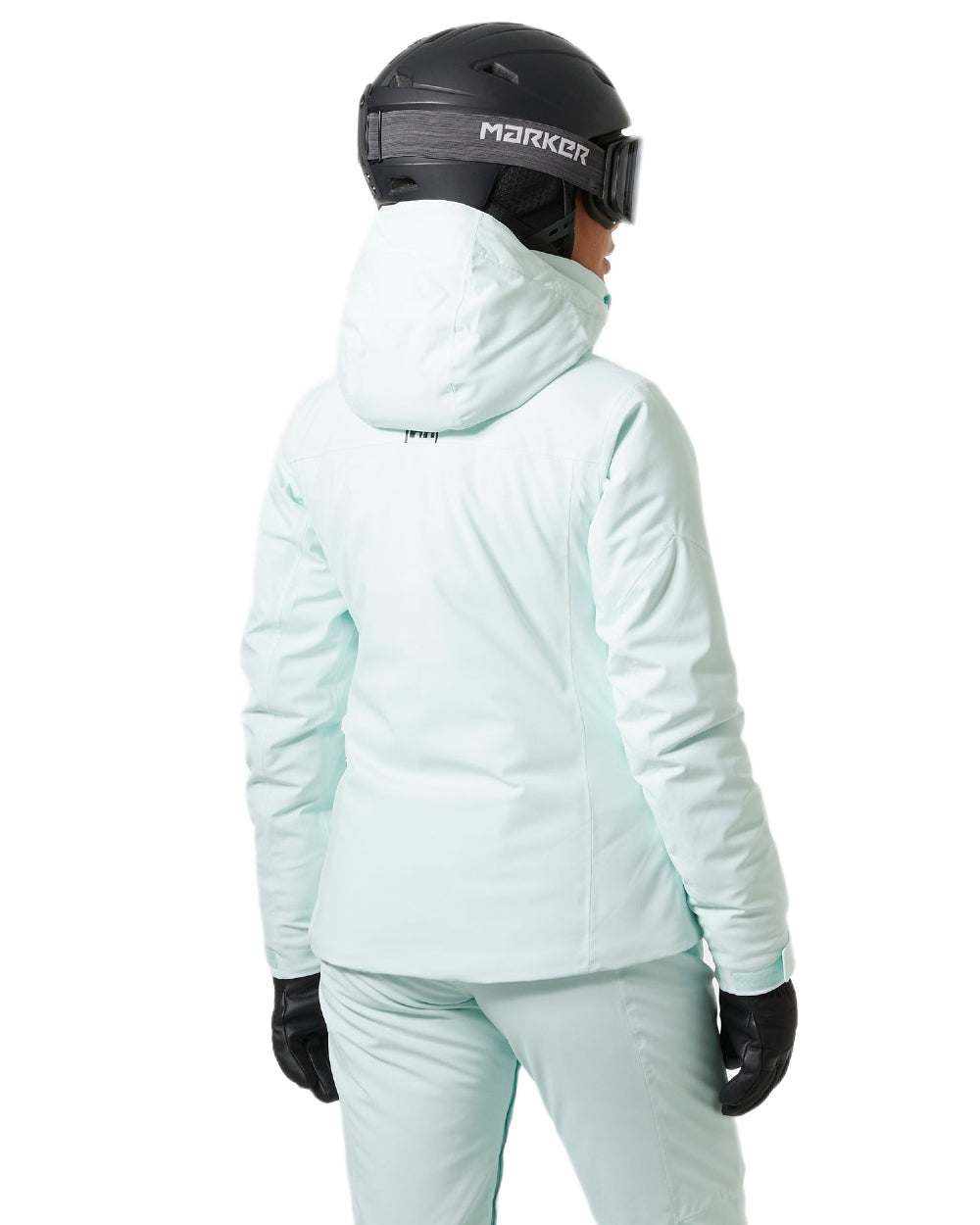 Icicle Coloured Helly Hansen Womens Alphelia Ski Jacket on white background