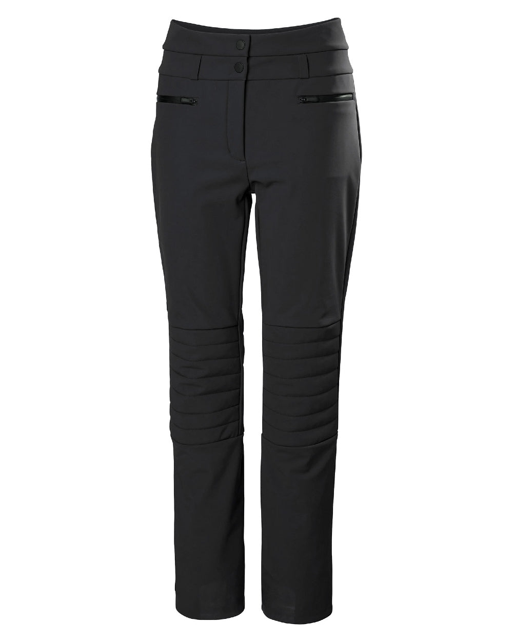 Black Coloured Helly Hansen Womens Avanti Stretch 2.0 Pants on white background