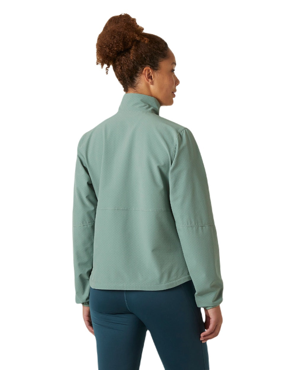 Cactus coloured Helly Hansen Womens Cascade Shield Anorak on white background