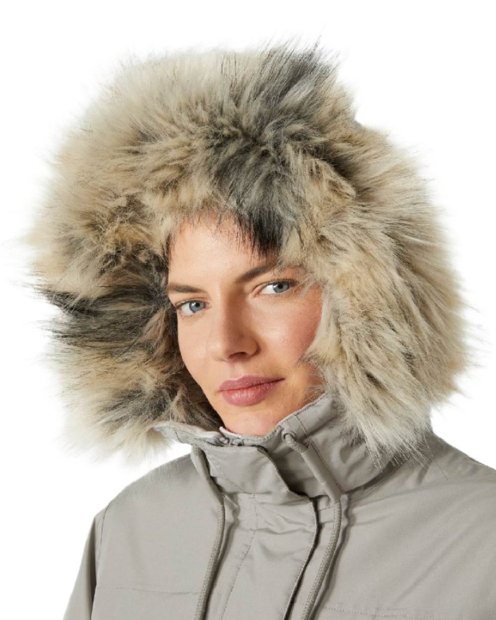 Terrazzo Coloured Helly Hansen Womens Coastal Parka on white background