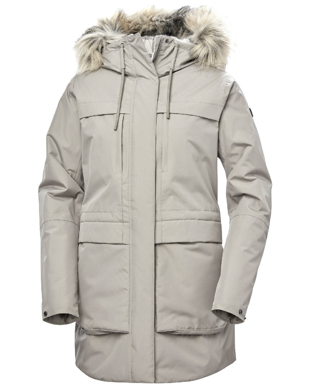 Terrazzo Coloured Helly Hansen Womens Coastal Parka on white background