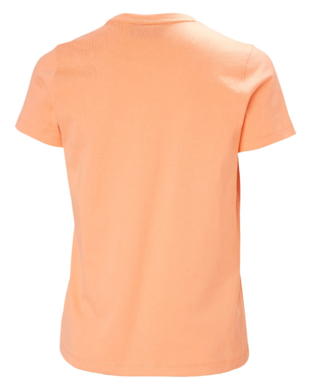 Melon coloured Helly Hansen Womens Core T-Shirt 2.0 on white background