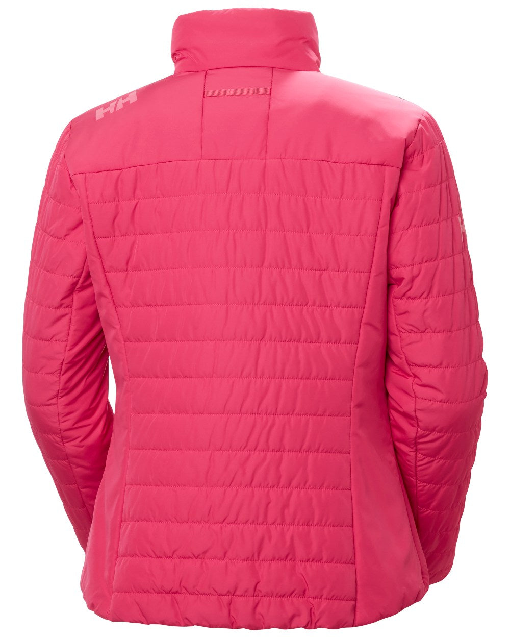 Cranberry coloured Helly Hansen Womens Crew Insulated Sailing Jacket 2.0 on white background