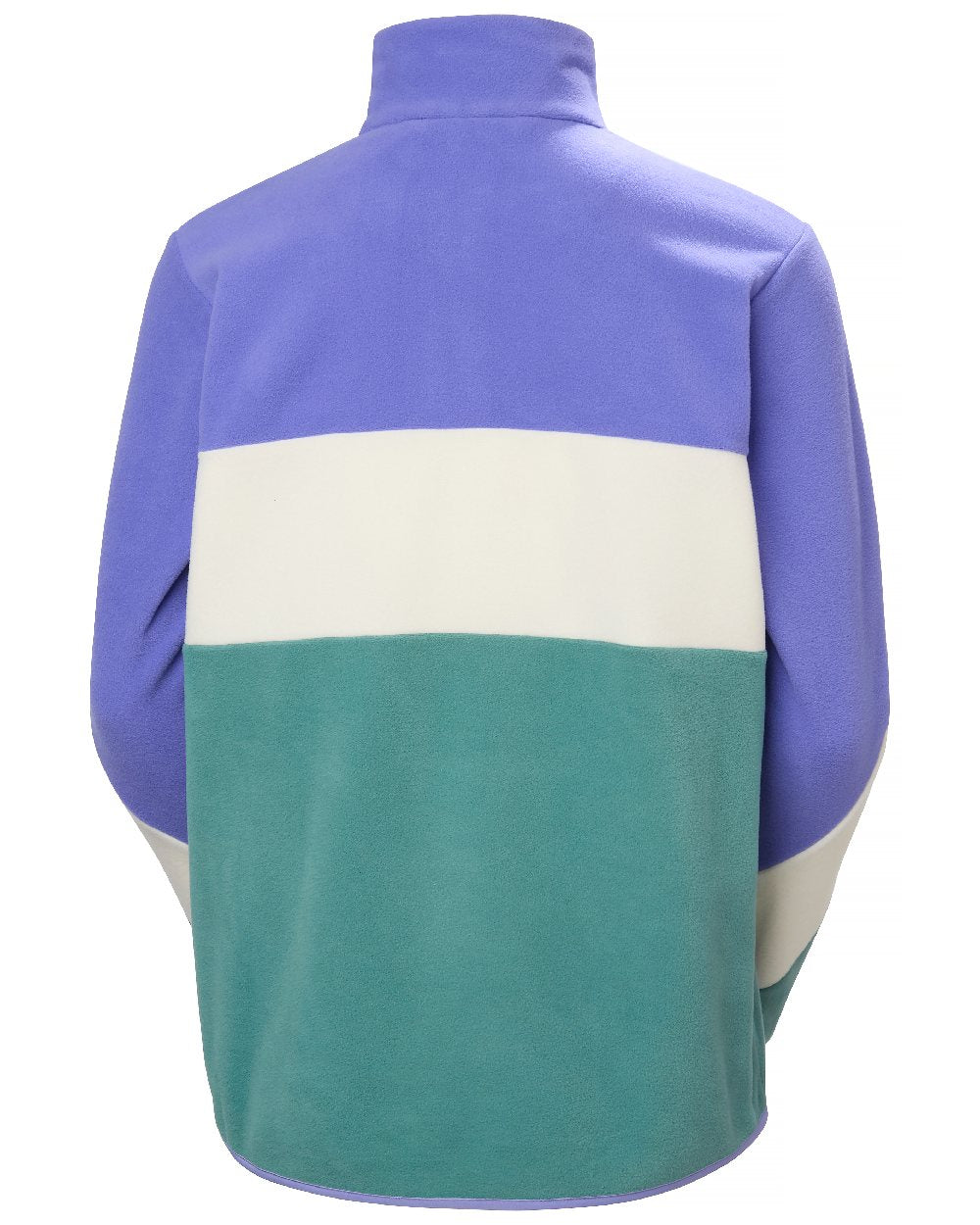 Ultra Violet Coloured Helly hansen Womens Day Breaker Hugg Snap Fleece on White Background