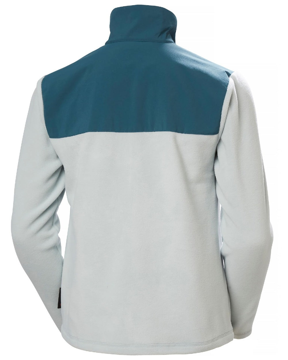 Green Mist coloured Helly Hansen Womens Daybreaker Block Fleece Jacket on white background