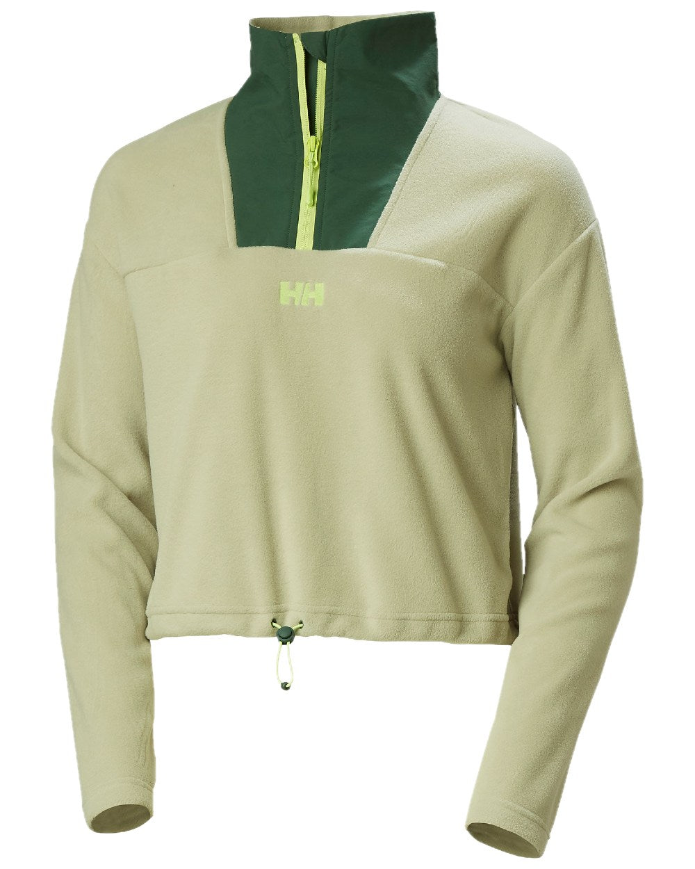 Light Lav Coloured Helly Hansen Womens Daybreaker Cropped Fleece Jacket on white background