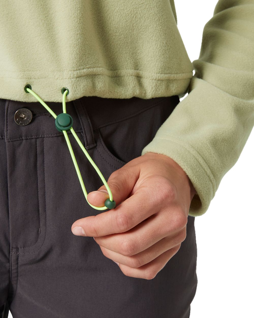 Light Lav Coloured Helly Hansen Womens Daybreaker Cropped Fleece Jacket on white background