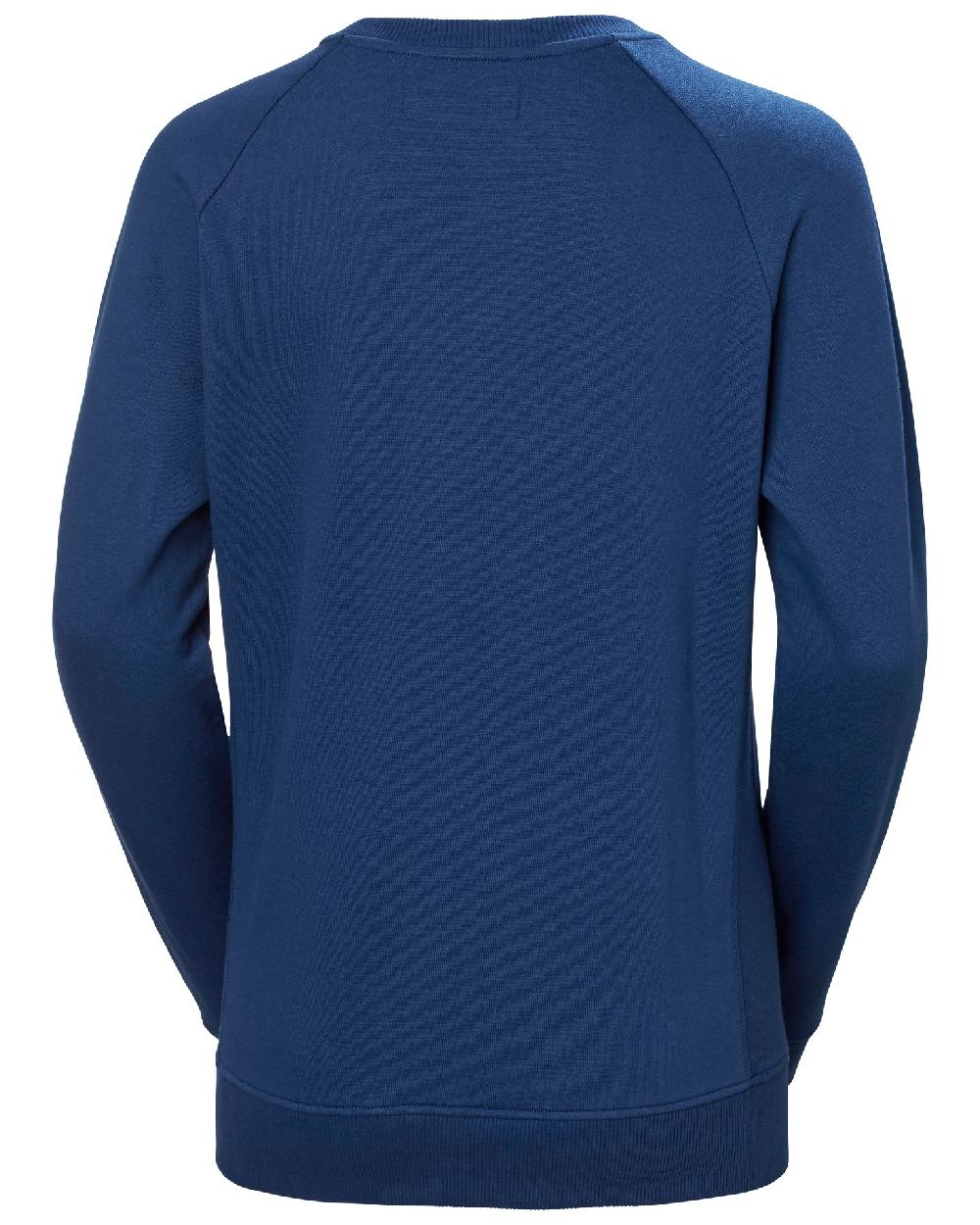 Ocean coloured Helly Hansen Womens F2F Organic Cotton Sweater on white background